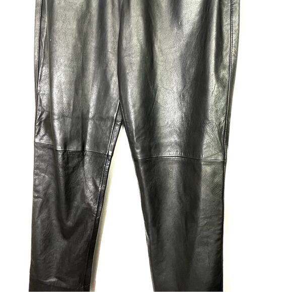Vintage Excelled Black Leather Pants Size 4 EUC - Picture 4 of 10